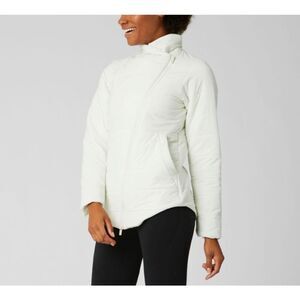 NWT New Balance White Determination NB Heat Flex Asym Jacket Small